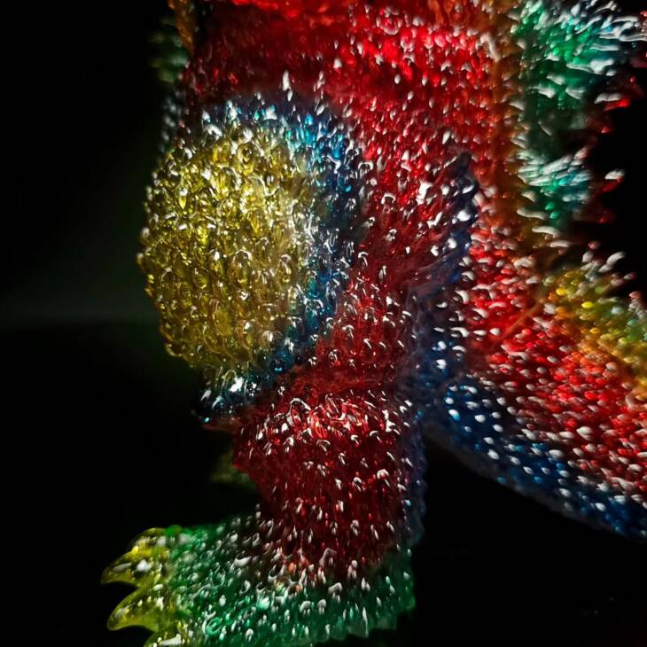 3D4K HiReD #36 Colourway Firecracker Glitter - Image 8