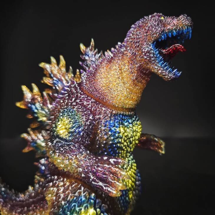 3D4K HiReD Howling #14 Colourway Burnt Gold Glitter - Image 8