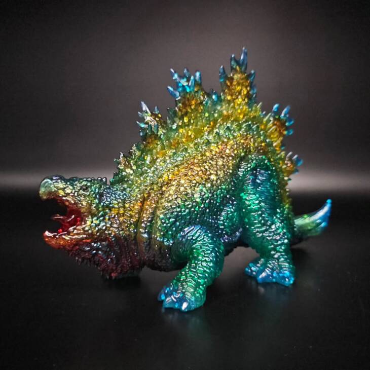 DinoKaiju Stego #1 Colourway Pickle Glitter
