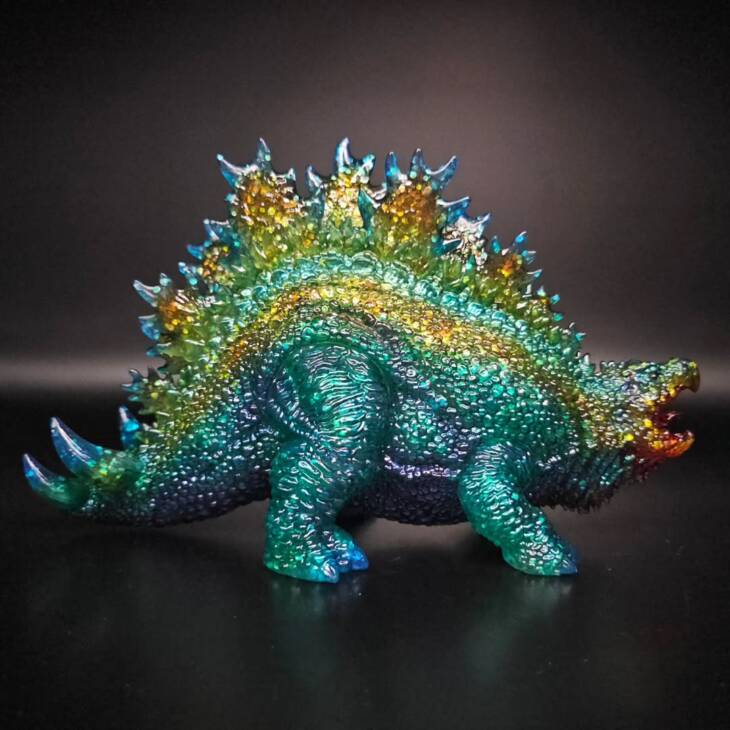 DinoKaiju Stego #1 Colourway Pickle Glitter - Image 5