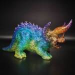 DinoKaiju Trike #1 Colourway Three Horn Glitter - Image 5