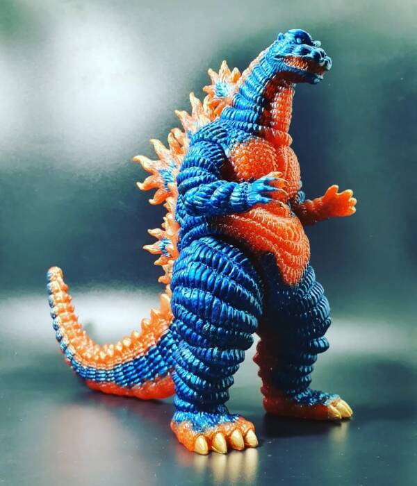 Shin Desu Blue Flame Orange Glitter Base