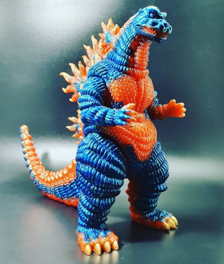 Shin Desu Blue Flame Orange Glitter Base - Image 2