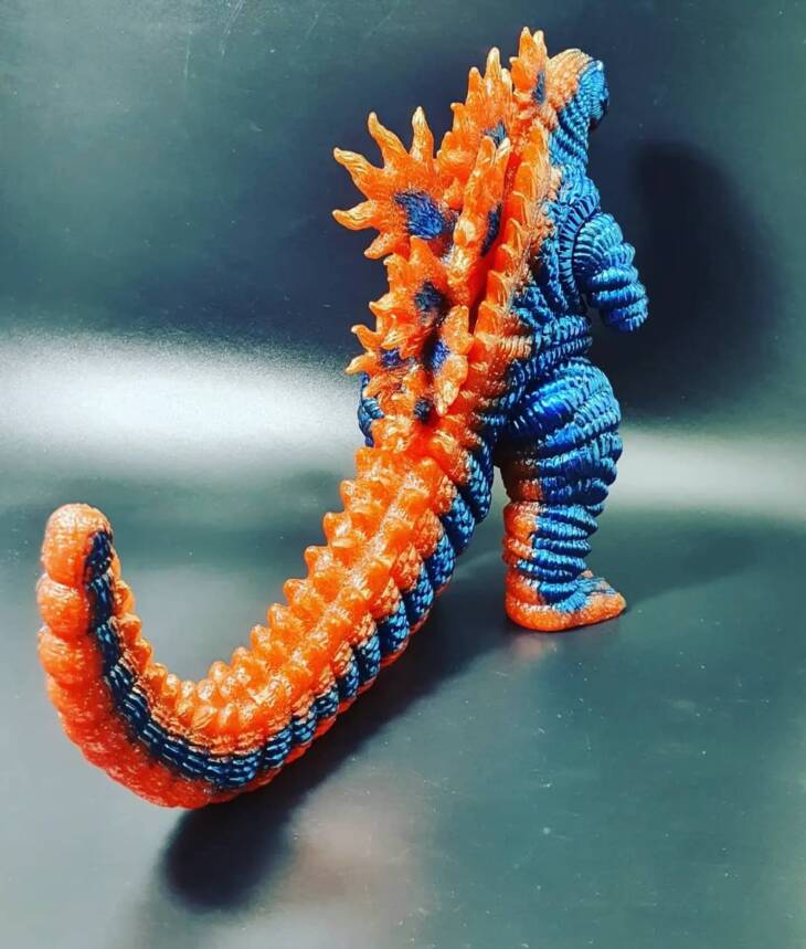 Shin Desu Blue Flame Orange Glitter Base - Image 5