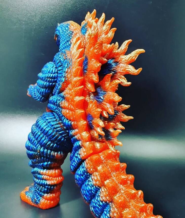 Shin Desu Blue Flame Orange Glitter Base - Image 6