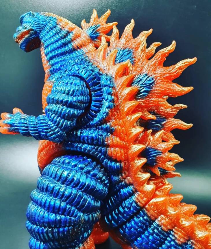 Shin Desu Blue Flame Orange Glitter Base - Image 7