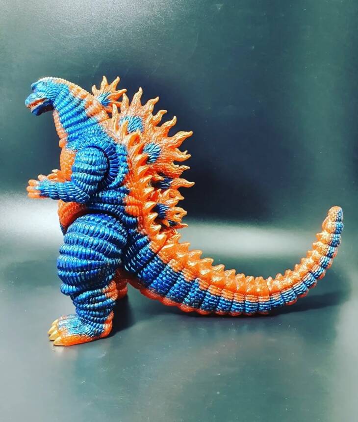 Shin Desu Blue Flame Orange Glitter Base - Image 8