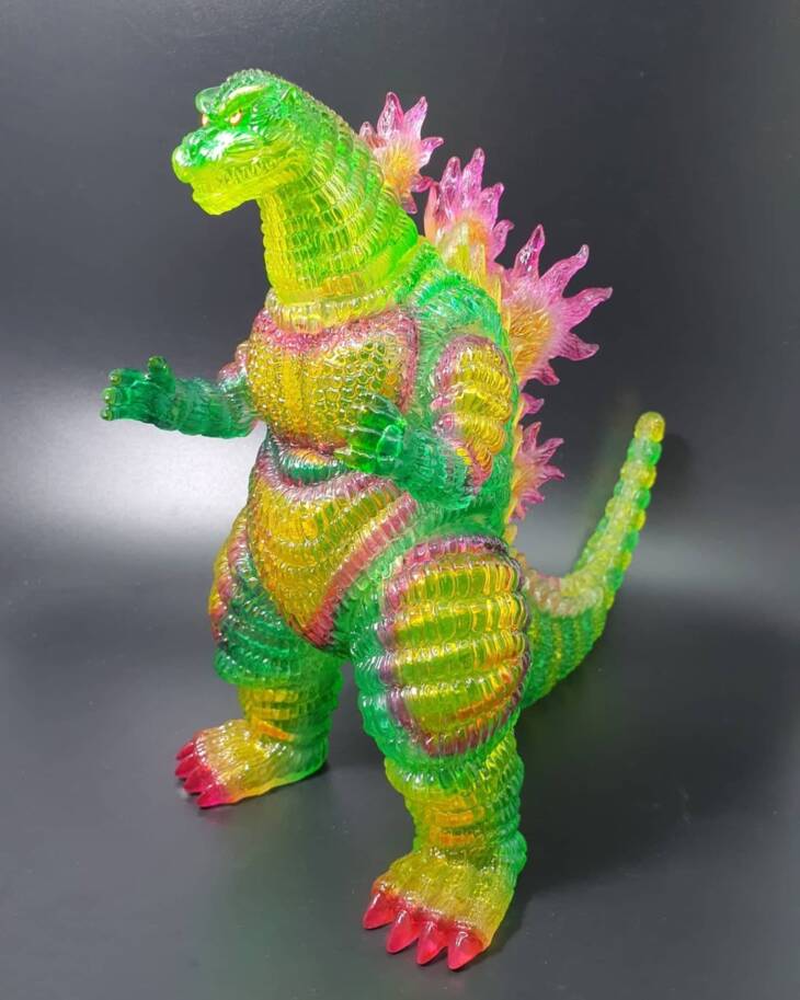 Transparent (Green Yellow Pink Psychedelic) Flame Shin Desu
