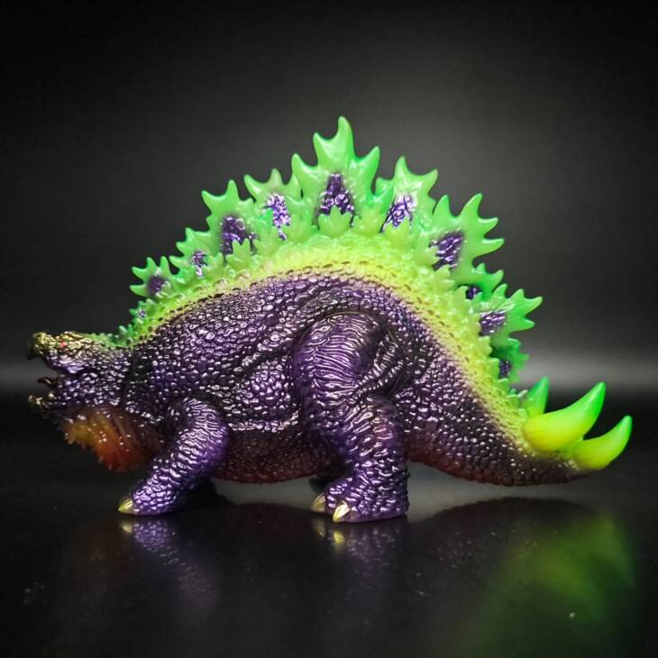 DinoKaiju Stego #2 Colourway: Dark Star Super Glow - Image 2