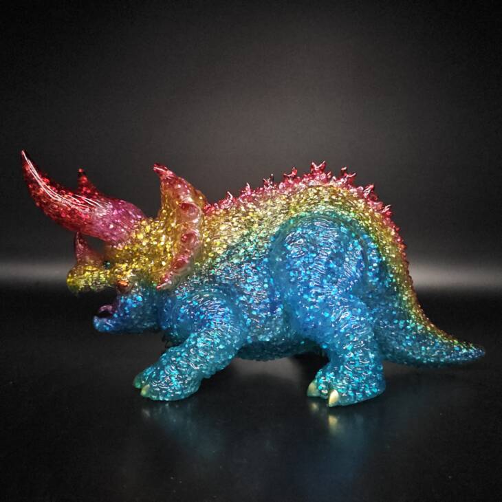 DinoKaiju Trike #5 Colourway: My Hero Glitter! product image
