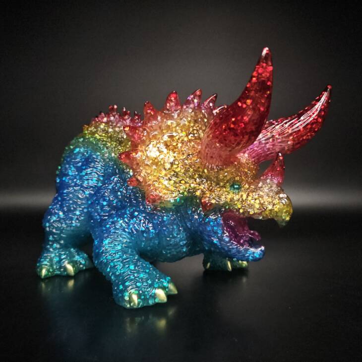 DinoKaiju Trike #5 Colourway: My Hero Glitter! product image