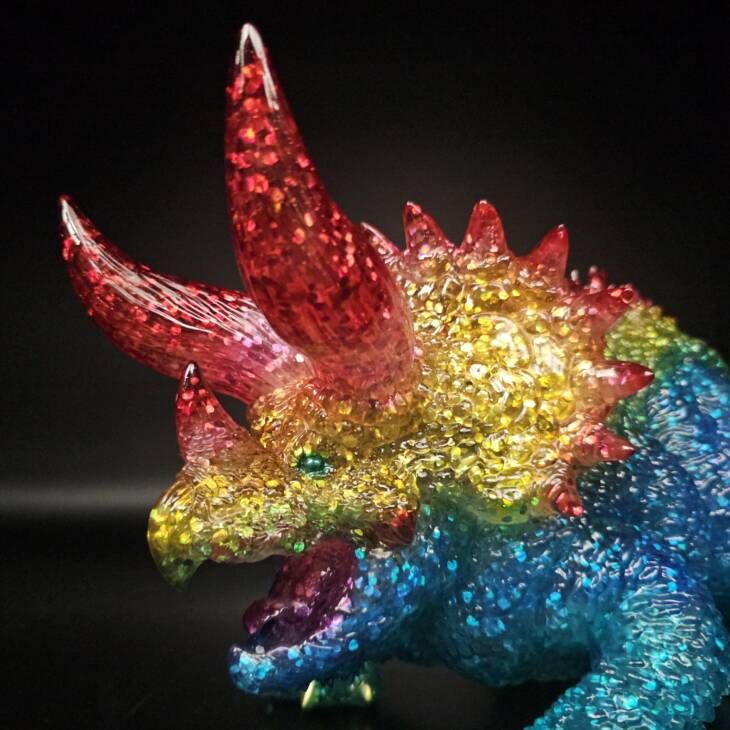 DinoKaiju Trike #5 Colourway: My Hero Glitter! product image