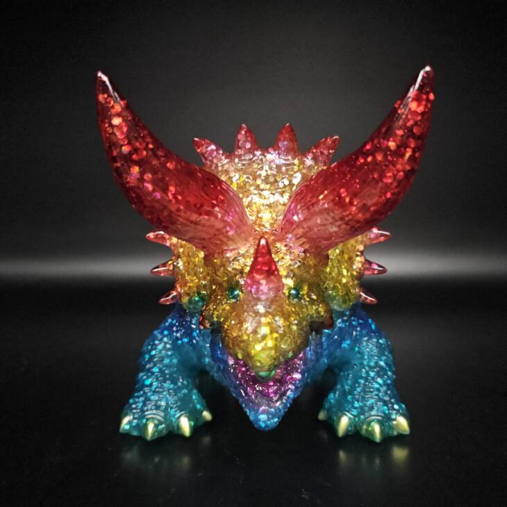 DinoKaiju Trike #5 Colourway: My Hero Glitter! product image