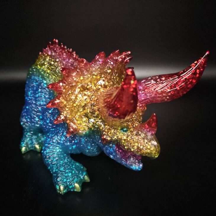 DinoKaiju Trike #5 Colourway: My Hero Glitter! product image