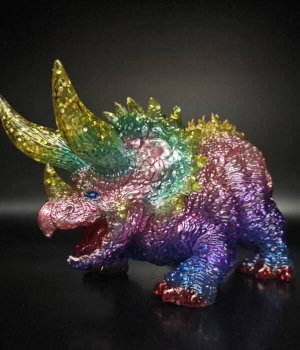 DinoKaiju Trike #8 Colourway: Pinata Glitter! product image